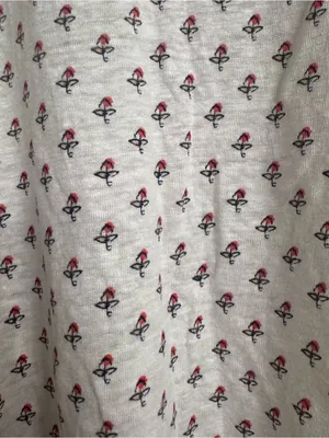 BODEN Floral Jersey Tee White Size 12 thumbnail 4