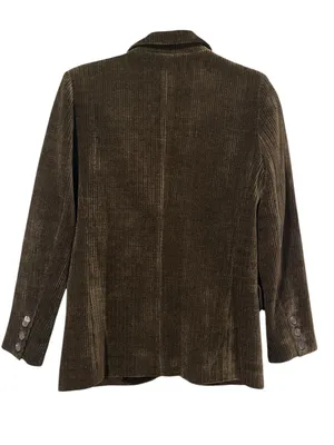 LUCY PARIS Corduroy Blazer XS 19” p2p Brown $128 Retail NWOT thumbnail 8