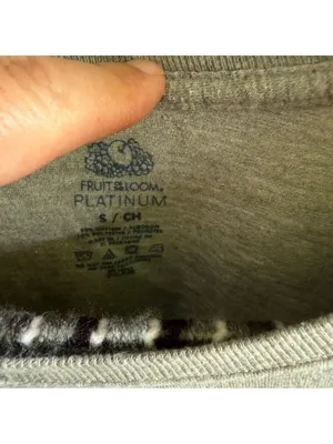 Fruit of the Loom Epilepsy & Pancreatic Cancer Support Gray Tee thumbnail 4