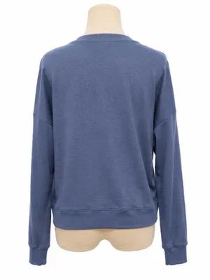 Z Supply Blue Oversized Lightweight Sweatshirt Size M thumbnail 3