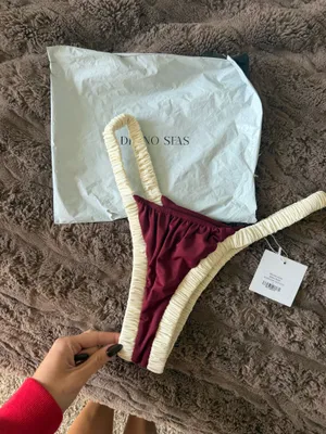 Divino Seas Bikini Bottom Red Size L thumbnail 3