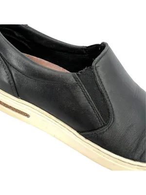 Birkenstock Oswego Black Leather Slip-On Shoes Smart Casual Size 38 EU 7-7.5 US thumbnail 15
