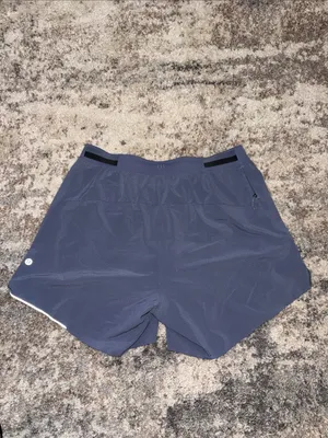 lululemon athletica women's slate blue athletic shorts thumbnail 2