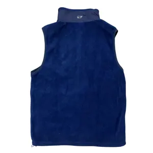 Vineyard Vines Womens XS Navy Blue Fleece Full Zip Vest Indianapolis Flag Logo‎ thumbnail 4