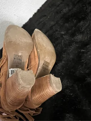 Womens Ariat Unbridled Rust Suede Fringe Ankle Boots Boho Sz. 8.5 thumbnail 5