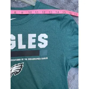 Philadelphia Eagles Nike Dri-Fit Tee Unisex Sz L (runs small)Green Graphic NFL thumbnail 5