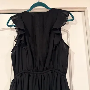 Abercrombie & Fitch Classic Black midi Dress medium‎ NWT thumbnail 8