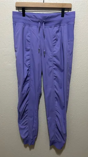 Lululemon Dance Studio Joggers Purple Lavender Mid Rise Pants Size 8 thumbnail 1