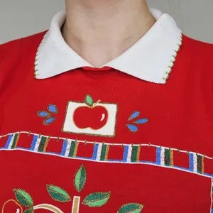 Vintage 90s Act III Apple Graphic Collared Sweatshirt thumbnail 2
