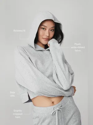 ALO Yoga Women Grey Muse Hoodie Size XS thumbnail 2