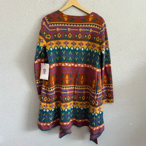 Andrew‎ by Unit Open Cardigan Southwest Size Medium NWT thumbnail 3