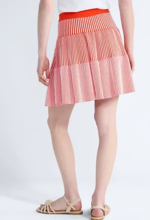 Free Assembly Ribbed stitch tiered mini skirt thumbnail 3