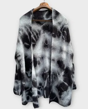 Avalon Tie Dye Oversized Knit Cardigan thumbnail 4