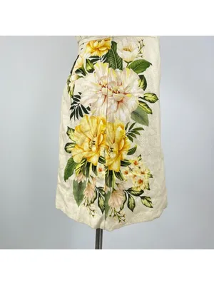NWOT Farm Rio Linen Sand Garden Cascade Puff Sleeves Mini Dress Size M thumbnail 6