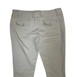 American Eagle Womens 12 Kiwi Green Stretch‎ Capri Pants Cropped Y2K thumbnail 9