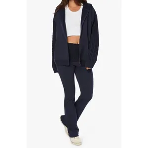 WeWoreWhat Cable Knit Rollover Pant Size L Flare leg Wide-leg design thumbnail 3