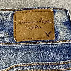 American Eagle Jegging Jeans‎ Women's Sz 8 Light Super Stretch Distressed Denim thumbnail 7
