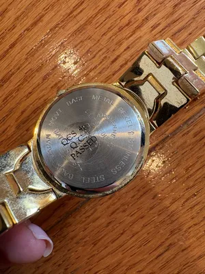 Adrienne Vittadini Club A Gold Tone Crystal Accent Bracelet Watch Vintage Style thumbnail 3