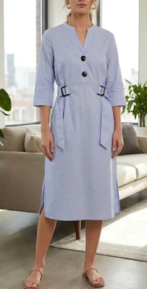 Zara Basic Light Blue Casual Style Shirtdress Size S thumbnail 1