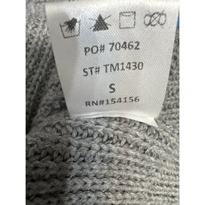all:row Womens Gray Ribbed Knit Contrast Hooded Sweater‎ Size Small thumbnail 6