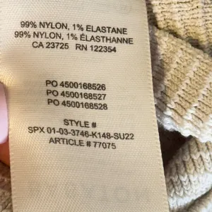 526 | Babaton Aritzia Womens‎ XS Sculpt Knit Square Neck Cropped Tank Top Beige thumbnail 7
