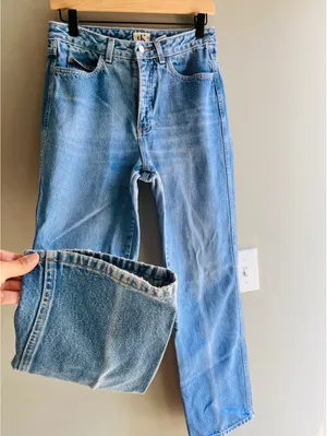 Vintage 90s Calvin Klein High Rise Straight Leg Jeans - Made in USA - Size 8 thumbnail 6