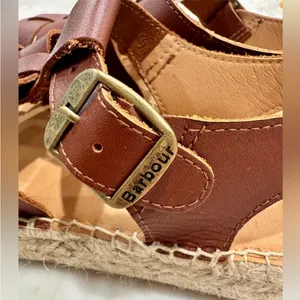 $170 NEW Free People X Barbour Paloma Espadrille Platform Fisherman Sandal 7.5 thumbnail 11