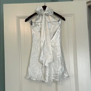 Meshki White Backless Dress thumbnail 3