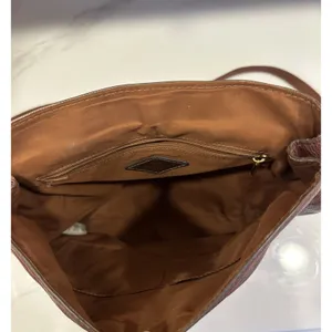 Fossil Claire Leather Backpack Purse Brown Pebbled Vintage Career School Casual thumbnail 7