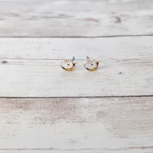Unicorn Stud Earrings Small & Dainty thumbnail 2