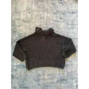 Universal Thread Dark Charcoal Gray Split Neck Lounge Pullover Sweater XXL thumbnail 3