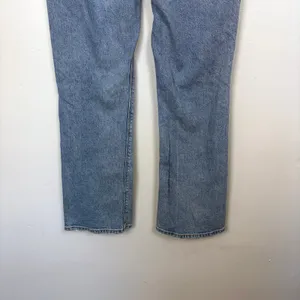American Eagle '90s Bootcut Jean Faded Indigo Split Hem Y2K Streetwear‎ Size 4 thumbnail 7