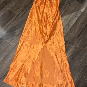 Zara Woman Collection Orange Jacquard Halter boho Dress NWT party resort 189$ thumbnail 8