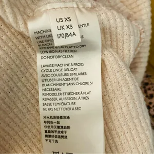 We the Free Blossom pale peachy pink thermal with patterned balloon sleeves. XS thumbnail 7