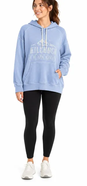 Aerie Offline Size Large Purple/Blue Hooded Sweatshirt thumbnail 1