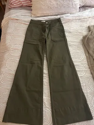 Anthropologie Rylan Relaxed High-Rise Flare Pants - Pilcro thumbnail 3