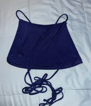 Navy Blue Cropped Top Size XS thumbnail 2
