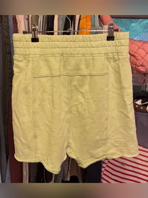 NWOT Free People FP Movement All Star Logo Shorts - Lemongrass - Small thumbnail 9
