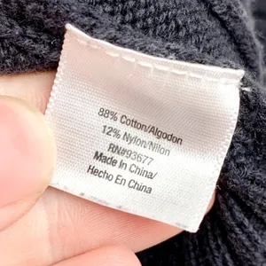 St. Johns Bay Classic Cable Turtleneck Womens Size M Navy‎ Blue Sweater Cotton thumbnail 4