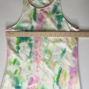 NWT Amanda Uprichard Multicolor Tie‎ Dye High Neck Racerback Midi Dress Small thumbnail 9