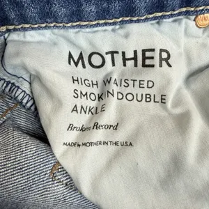 Mother Superior The High Waisted Smokin Double Ankle Jeans Women 25 Crop USA thumbnail 4