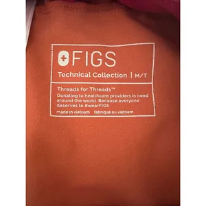 FIGS Mari Skinny Joggers Scrub Pant Terracotta Pink Drawstring size medium thumbnail 7
