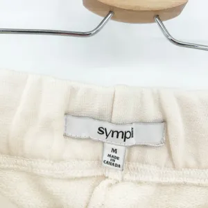 Sympli Womens Cream Joggers Sweatpants Casual Lounge Pants‎ Size M thumbnail 6