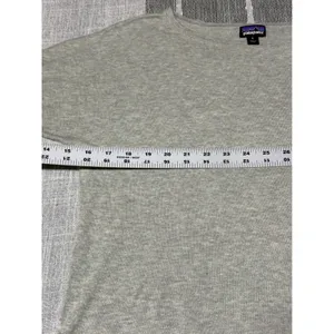 Patagonia Womens Gray‎ Heathered Long Sleeve Boat Neck Knit Top Sweater Size S thumbnail 3
