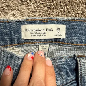 Abercrombie‎ & Fitch 90s Straight Jeans Womens 25/0R Blue Excellent Curve Love thumbnail 2