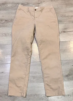 A New Day Khaki Corduroy Stretch Pants Women Size 8 Straight‎ Leg Casual thumbnail 1
