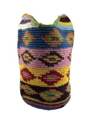 Hippie Tube Style Knitted hobo bag thumbnail 1