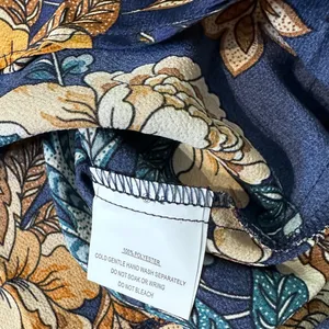 Petal & Pup Alejandra Cowl Neck Midi Dress Blue Floral Size 4‎ NWT thumbnail 11