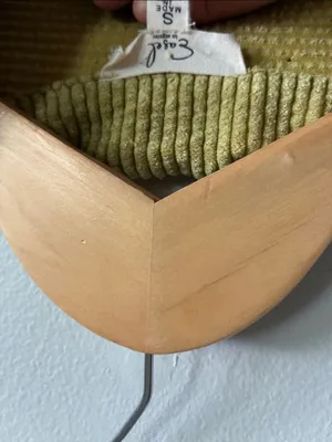 Easel Green Corduroy Shacket Small Oversized Button Front Jacket thumbnail 2