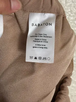 Aritzia Babaton Dexter Pull On Ankle Length Tuxedo Pant Size Medium In Camel thumbnail 9